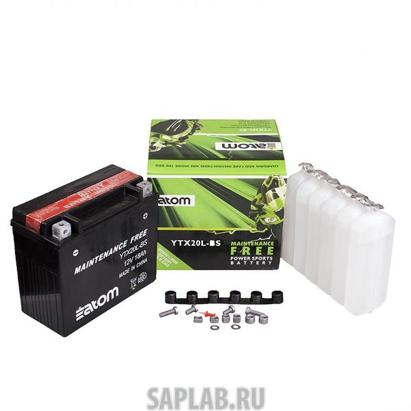 Купить ATOM 2101589 Мото аккумулятор ATOM  YTX20L-BS MF