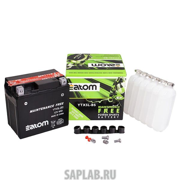 Купить ATOM 2102057 Мото аккумулятор ATOM  YTX5L-BS MF