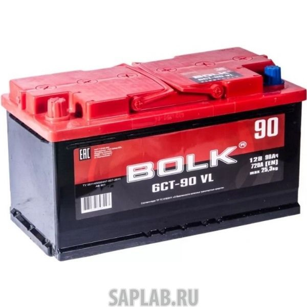 Купить BOLK AB901 Аккумулятор Bolk Standart 90 А/Ч Прямая L En 720a 353x175x190 Ab 901 Ab 901 BOLK AB 901
