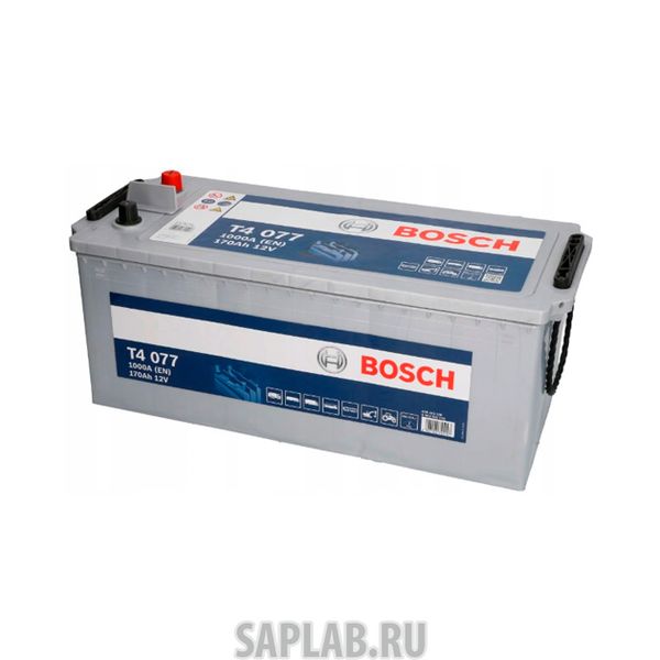 Купить BOSCH 0092T40770 Аккумулятор BOSCH T4 12v 170ah 1000a Etn 3 B00 513x223x223mm 44.2kg BOSCH арт. 0092T40770