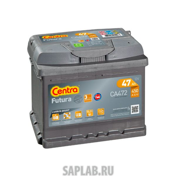 Купить CENTRA CA472 Батарея Аккумуляторная 47а/Ч Обратная 207x175x175 CENTRA арт. CA472