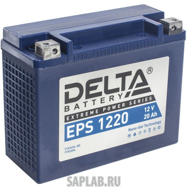 Купить DELTA EPS1220 Аккумулятор Delta EPS 1220 12В 24Ач 350CCA 205x87x162 мм Обратная (-+)