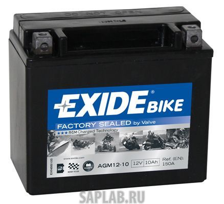 Купить EXIDE AGM1210 Аккумулятор автомобильный EXIDE AGM12-10 10 Ач