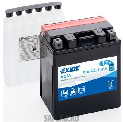 Купить EXIDE ETX14AHLBS Аккумулятор автомобильный EXIDE ETX14AHL-BS 12 Ач