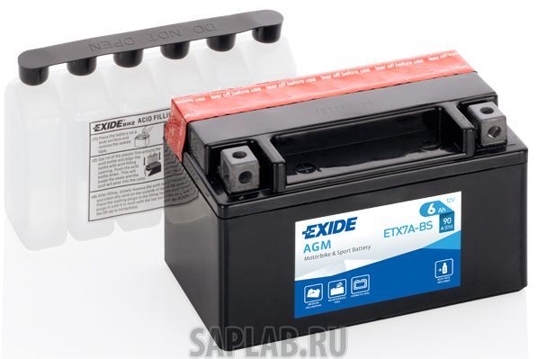 Купить EXIDE ETX7ABS Аккумулятор автомобильный EXIDE ETX7A-BS 6 Ач
