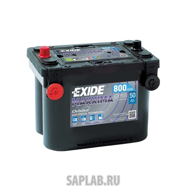 Купить EXIDE EX9000 Акб Maxxima Agm Orbital Ex 900 50а/Ч (Ex900) 12v 800 A En 230x173x206 EXIDE EX9000