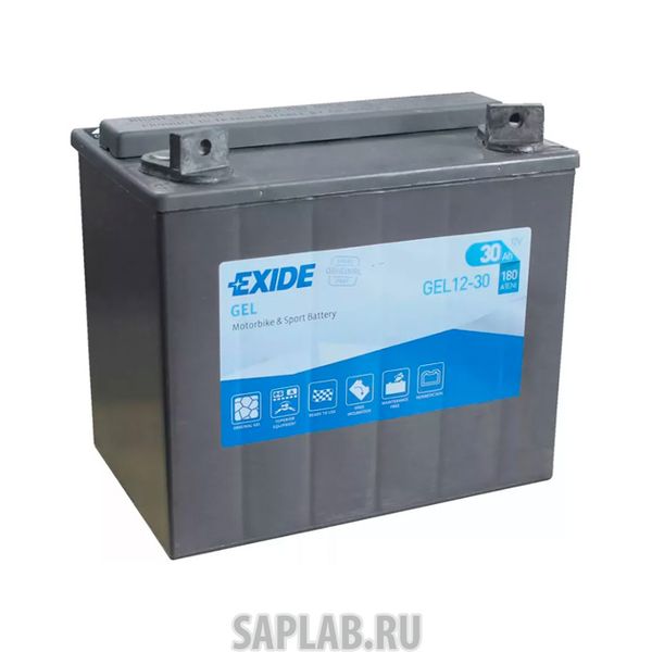 Купить EXIDE GEL1230 Аккумулятор Moto Gel 30 (20h)Ah 180a 197x132x186 Полярность Etn 1 EXIDE GEL1230