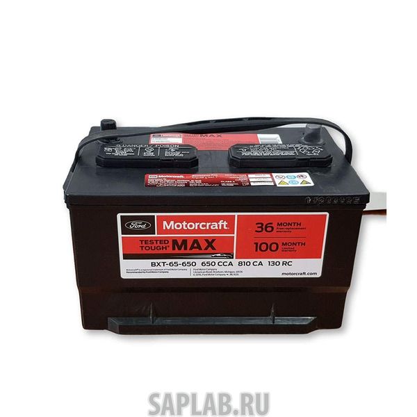 Купить FORD BXT65650 Аккумулятор Ford: Edge 2007-2014/Mkx 2007-2015 (Tq1), Explorer 2011- (Tub), Explorer 2013-