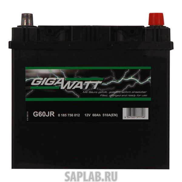Купить GIGAWATT 4047025377706 Аккумулятор Gigawatt 560 412 051 - 60 е Ач