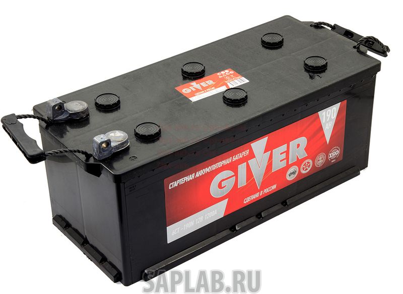 Купить GIVER 190ПОДБОЛТ1250A Аккумулятор GIVER 190 под болт 1250А 513x223x223