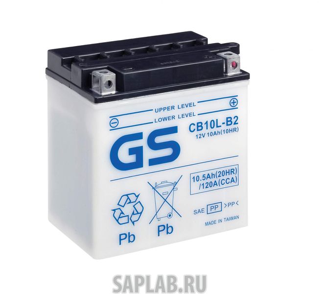 Купить GS_YUASA CB10LB2 Аккумулятор GS Yuasa CB10L-B2 12В 10Ач 120CCA 136x91x147 мм Обратная (-+)