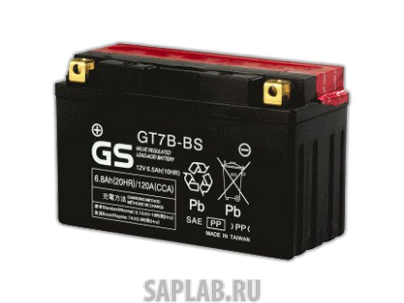 Купить GS_YUASA GT7BBS Аккумулятор GS Yuasa GT7B-BS 12В 6,5Ач 120CCA 151x66x94 мм Прямая (+-)