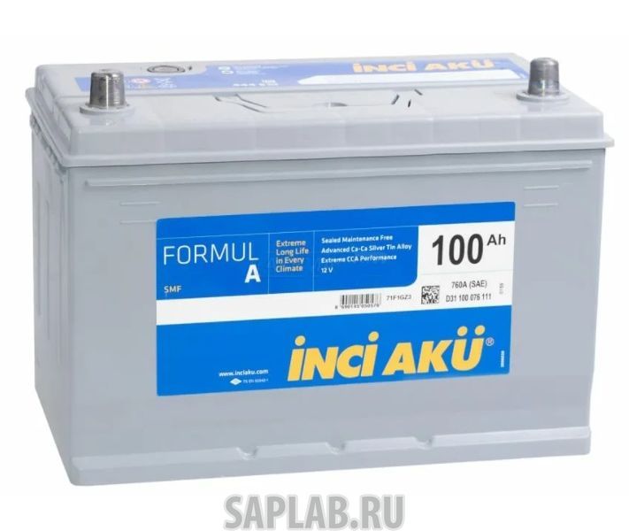 Купить INCI_AKU FORMULA100L760A Аккумулятор INCI AKU Formul A 100L 760A 306x175x224