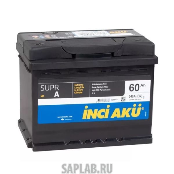 Купить INCI_AKU SUPRA60R540A Аккумулятор INCI AKU Supr A 60R 540A 242x175x190