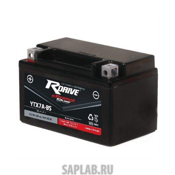 Купить RDRIVE SYTX7ABS Аккумулятор RDRIVE SILVER YTX7A-BS