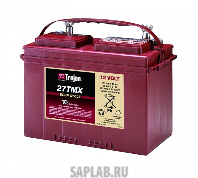 Купить TROJAN 27TMX Аккумулятор TROJAN 27TMX 12V 105A (323х168х235)