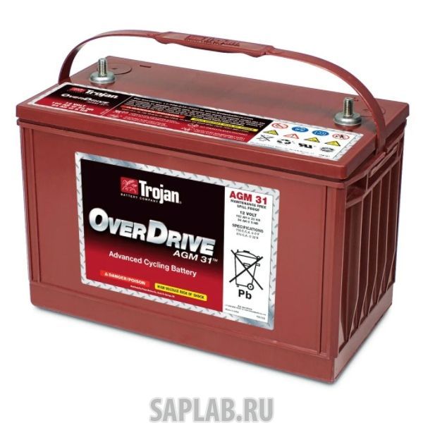 Купить TROJAN OVERDRIVEAGM31 Аккумулятор TROJAN OverDriveAGM31 12V 102A (329х174х237)