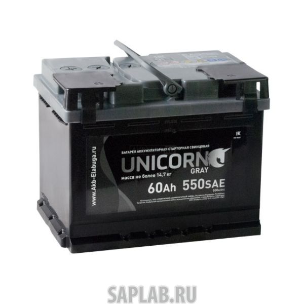 Купить UNICORN GREY60L550A Аккумулятор UNICORN GREY 60L 550A 242x175x190