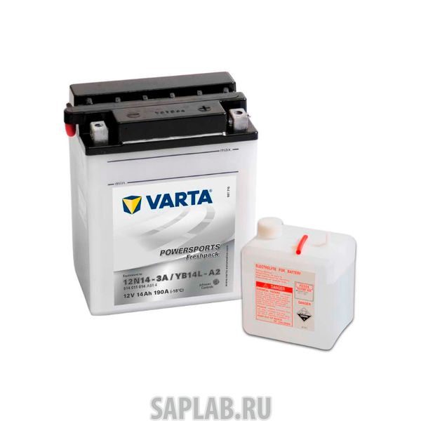 Купить VARTA 514011014A514 Аккумулятор мотоциклетный VARTA Powersports Freshpack 12V 14Ah 514011014A514