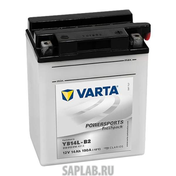Купить VARTA 514013014 Аккумулятор VARTA Powersports Freshpack YB14L-B2