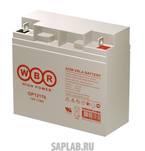 Купить WBR WBRGP12170 Аккумулятор WBR GP 12170 12В 17Ач 181x76x167 мм Обратная (-+)