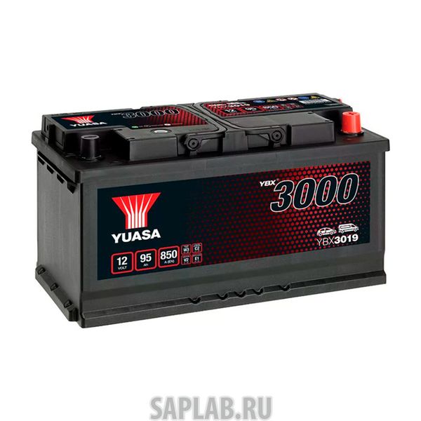 Купить YUASA YBX3019 Аккумулятор Yuasa SMF YBX3019 12В 95Ач 850CCA 353x175x190 мм Обратная (-+)
