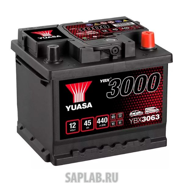 Купить YUASA YBX3063045 Аккумуляторная Батарея Smf[12v 45ah 425a B13/B14] YUASA