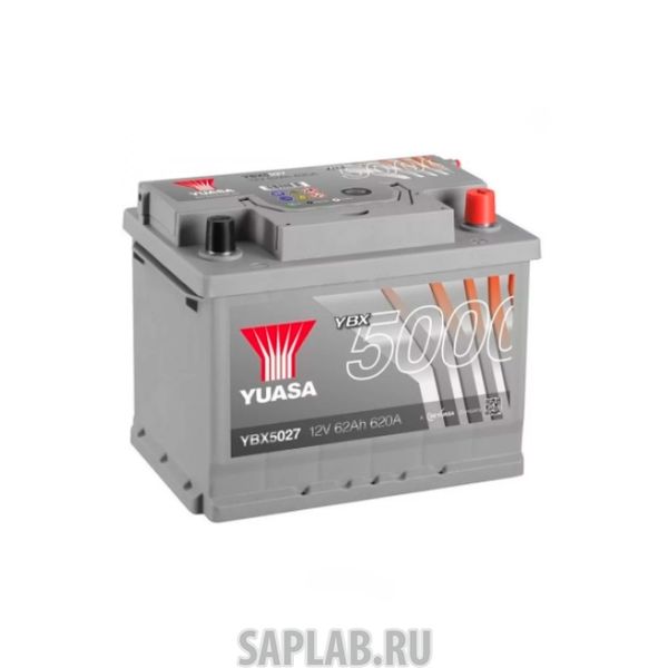 Купить YUASA YBX5027062 Аккумуляторная Батарея Silver High Performance[12v 62ah 600a B13/B14] YUASA