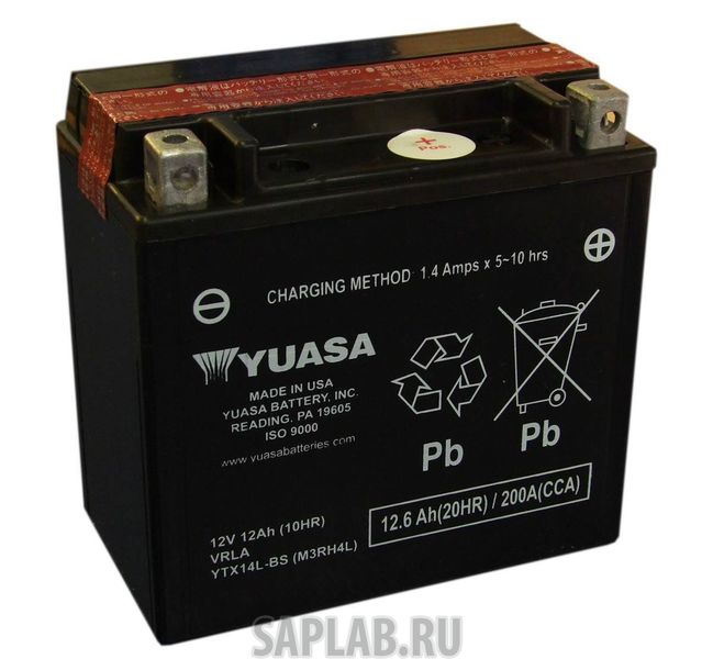 Купить YUASA YIX30L Аккумулятор Yuasa YIX30L 12В 30Ач 385CCA 166x126x175 мм Обратная (-+)