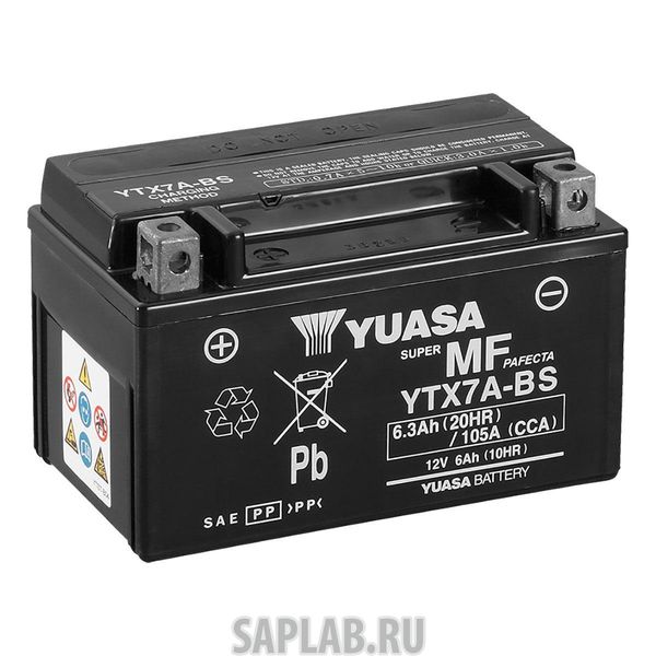 Купить YUASA YTX7ABS Аккумулятор YUASA YTX7A-BS