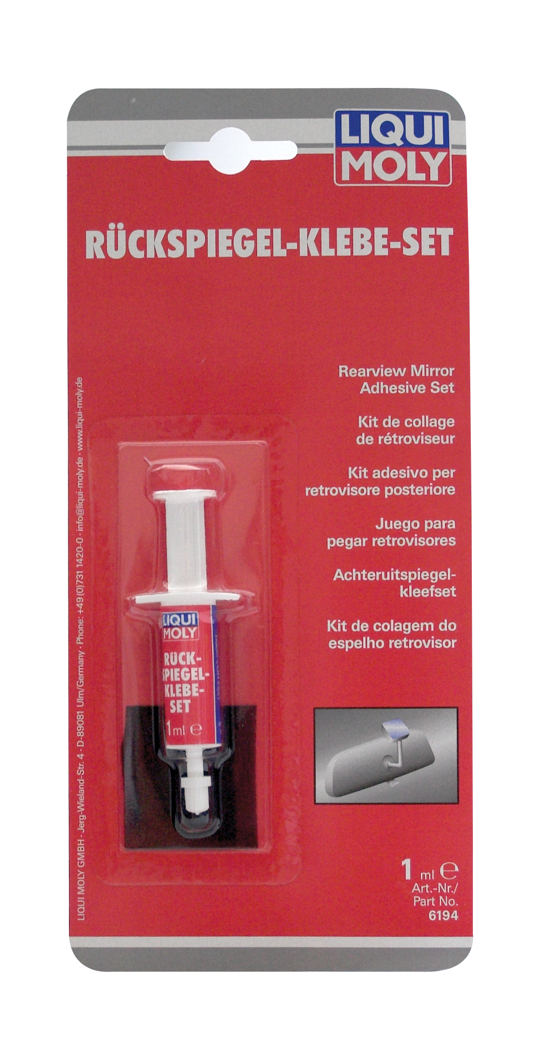 Купить Liqui moly 6194 Клей для зеркал заднего вида Ruckspiegel-Klebe-Set