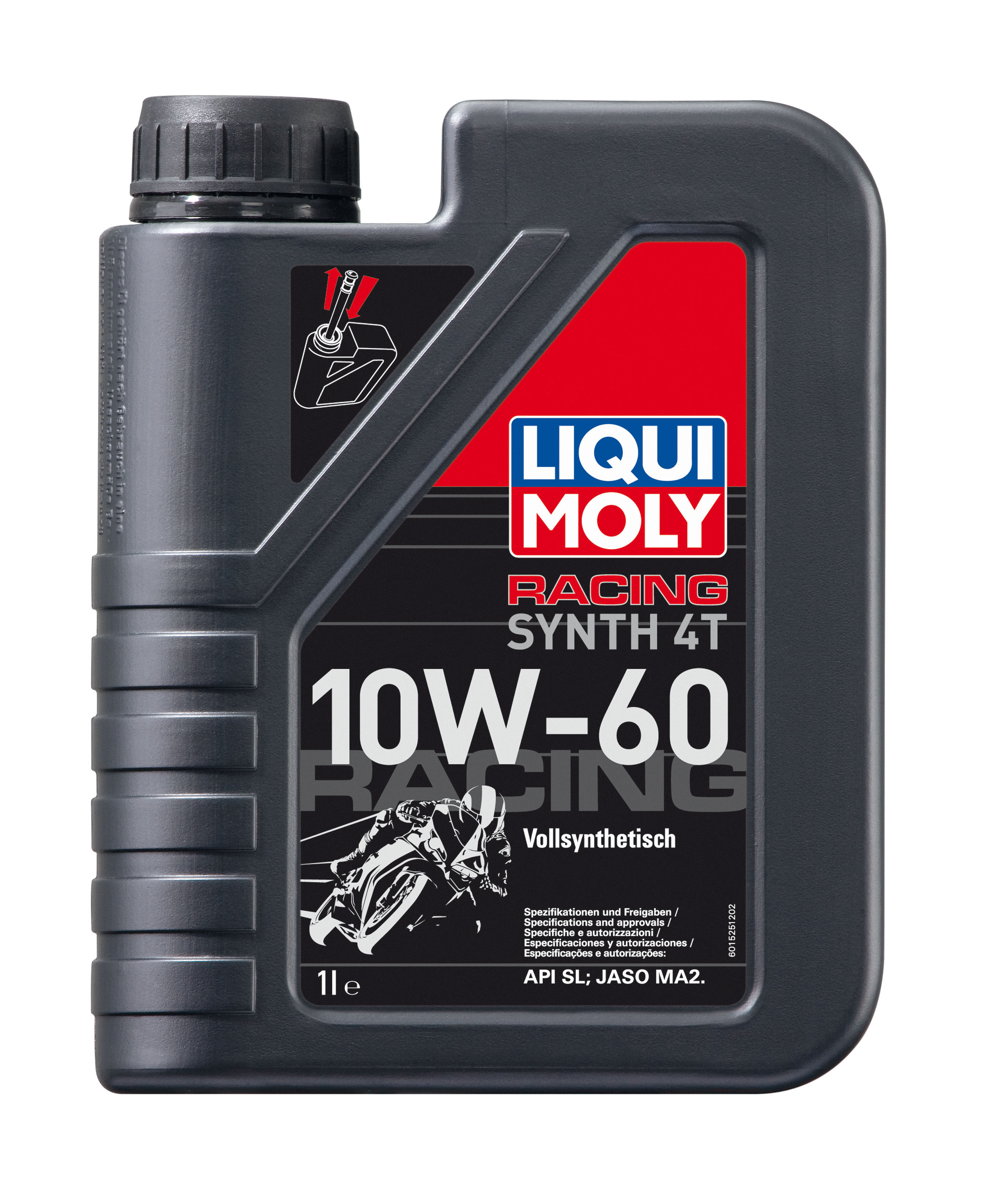Купить Liqui moly 1525 для 4-тактных Мотоциклов Racing Synth 4T SAE 10W-60