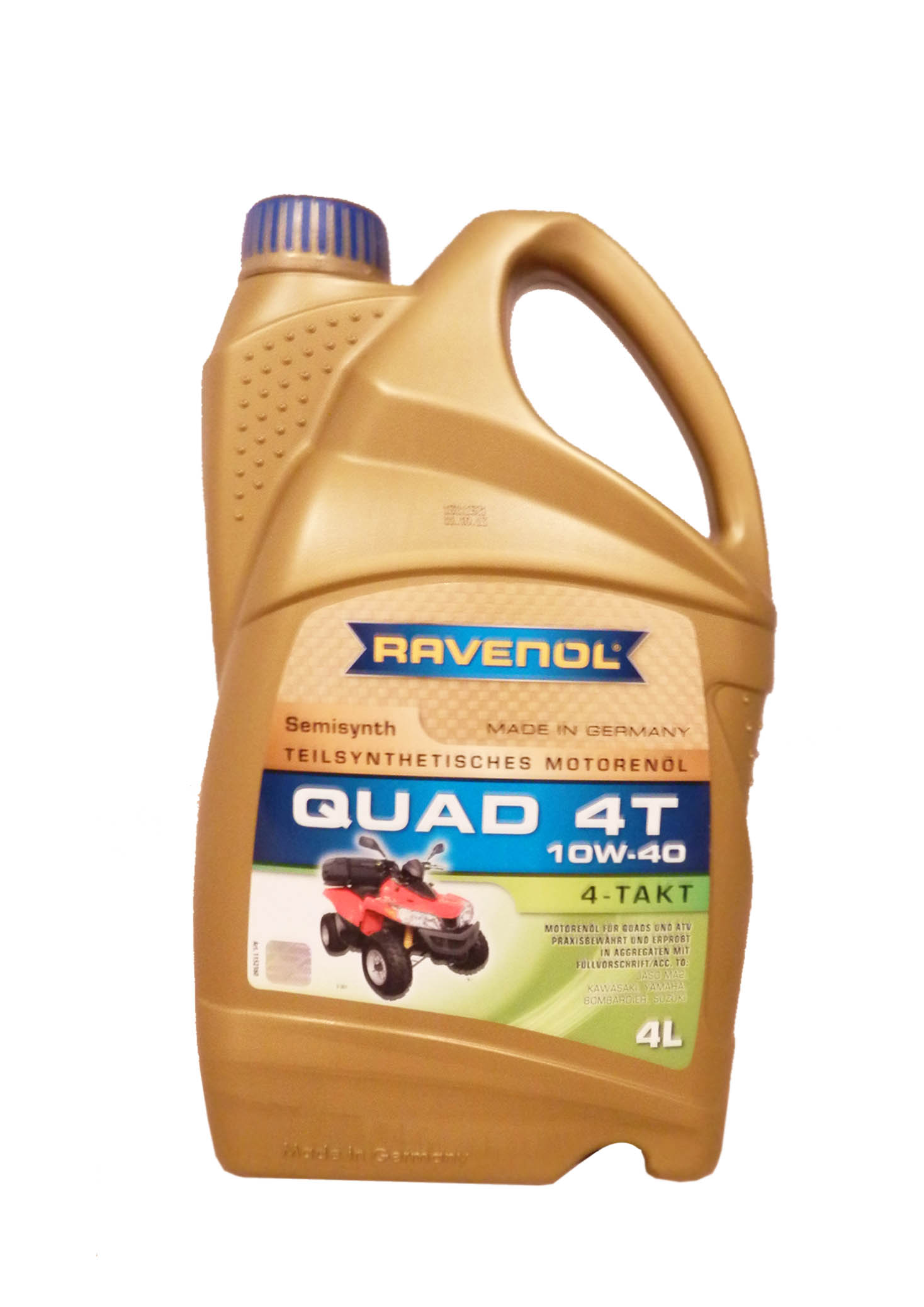 Купить Ravenol 4014835771192 Масло для квадрациклов QUAD 4T SAE10W-40 (4л)