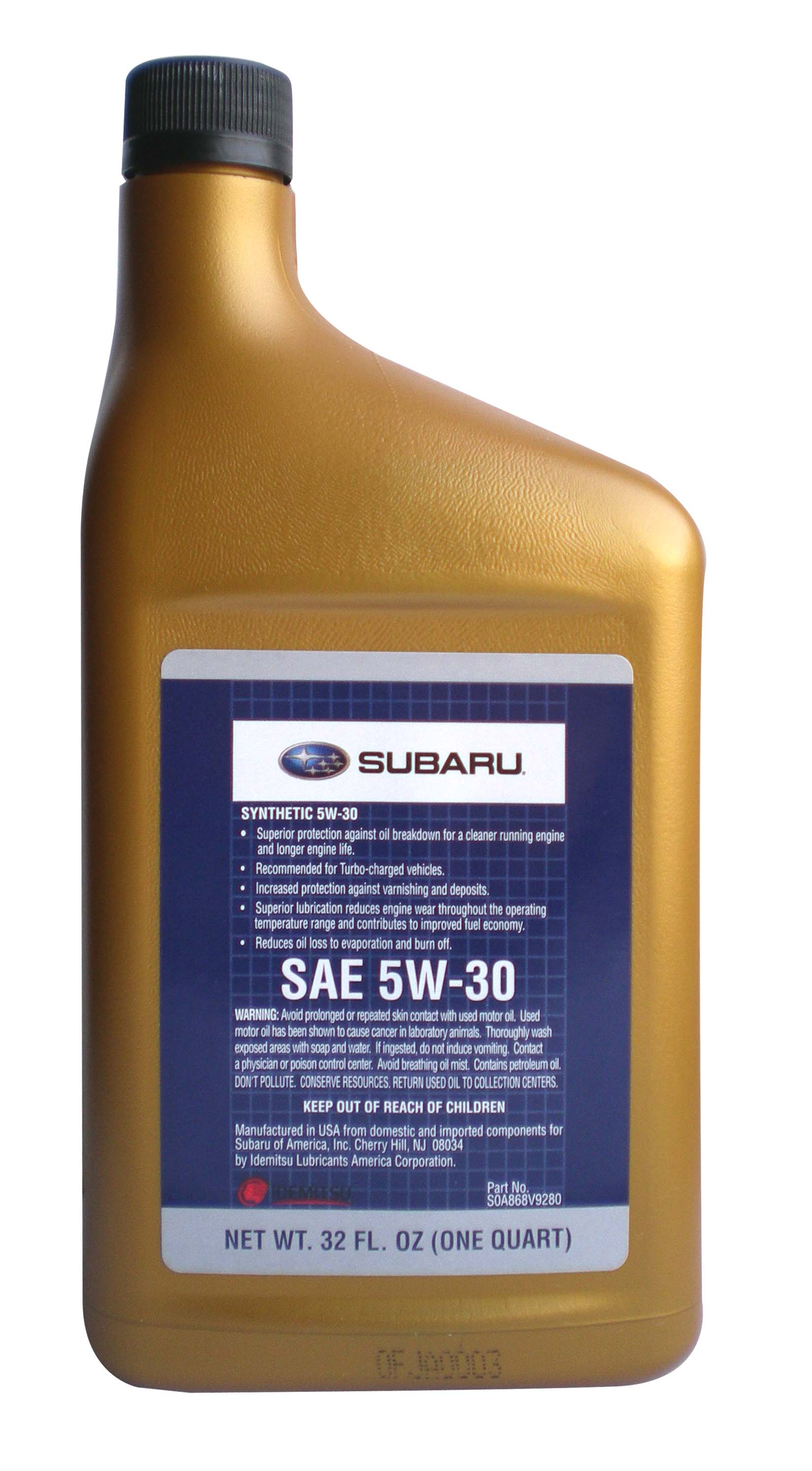 Купить Subaru SOA868V9280 Motor Oil 5W-30