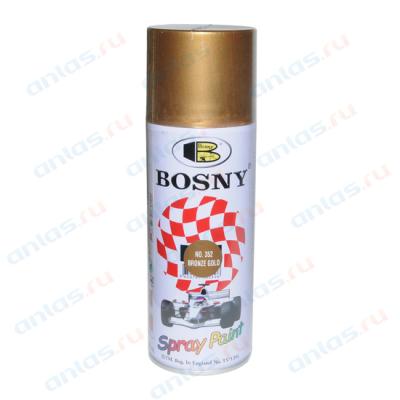 Купить Bosny 352 Краска акриловая (бронза,темное золото) аэрозоль 400мл