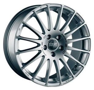 Купить Oz WHS057787 Superturismo GT 16/7 ET43 Race silver + black lettering
