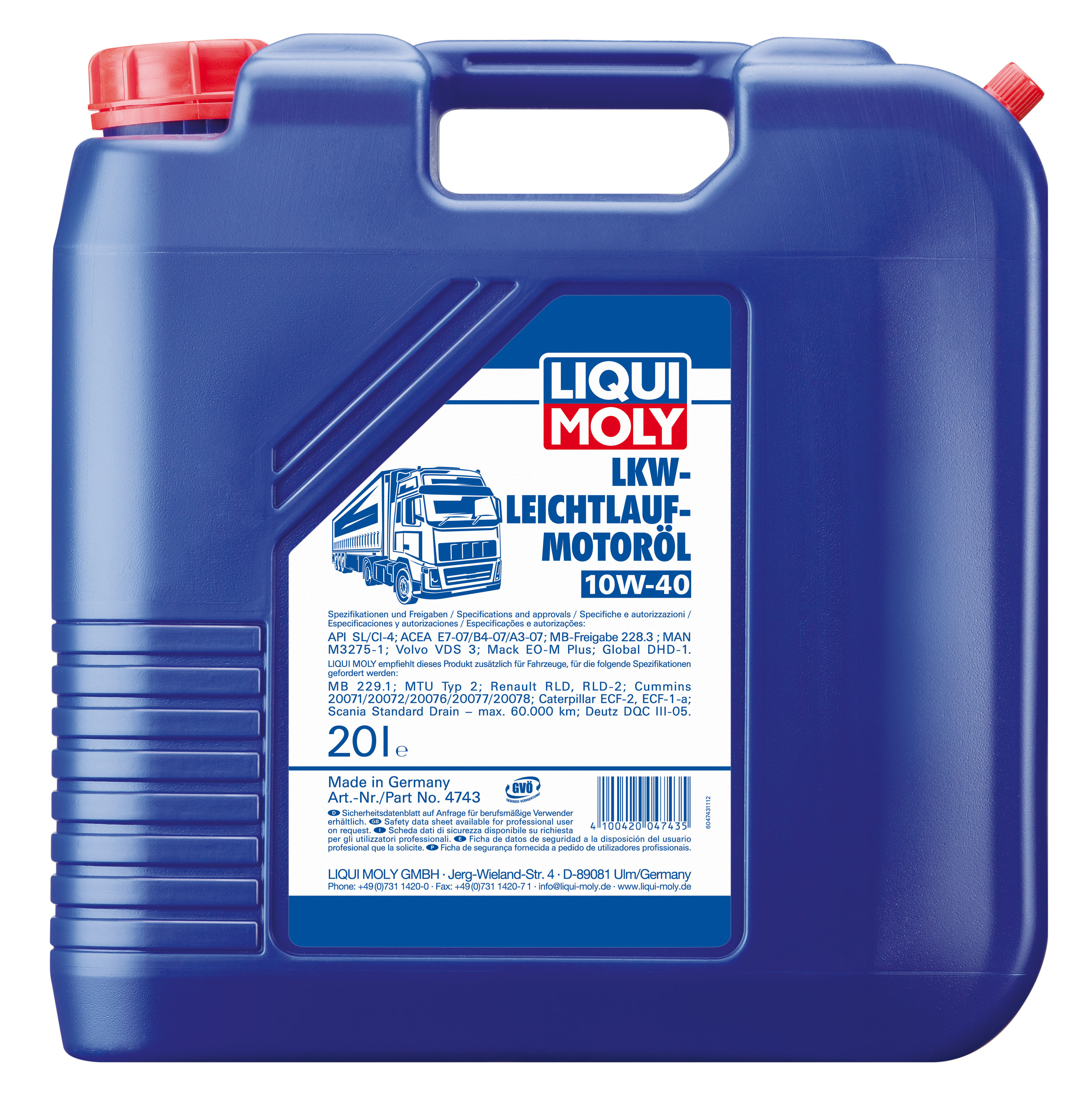 Купить Liqui moly 4743 НС-синтетическое моторное масло