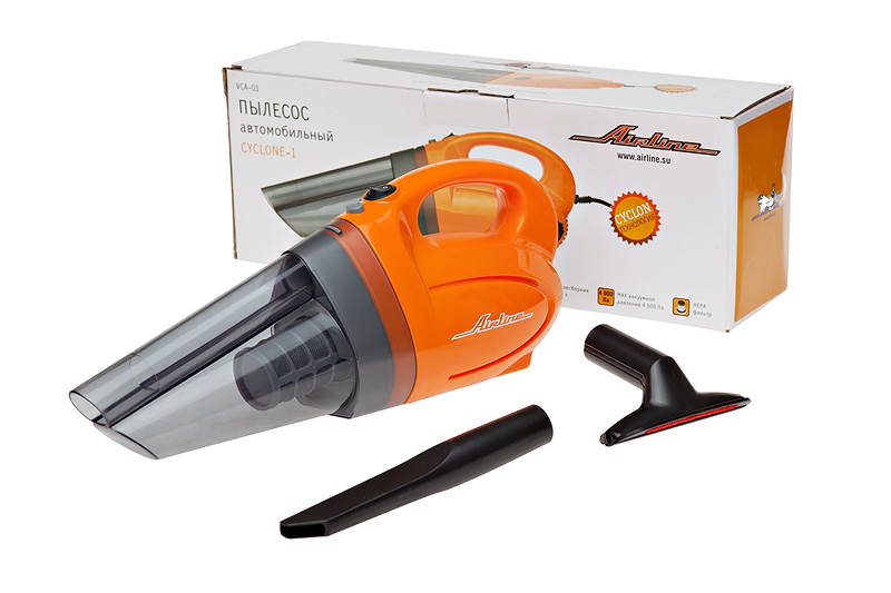 Купить Airline VCA01 Пылесос автомобильный Cyclone-1 (150Вт/0,5л/4 КПа)