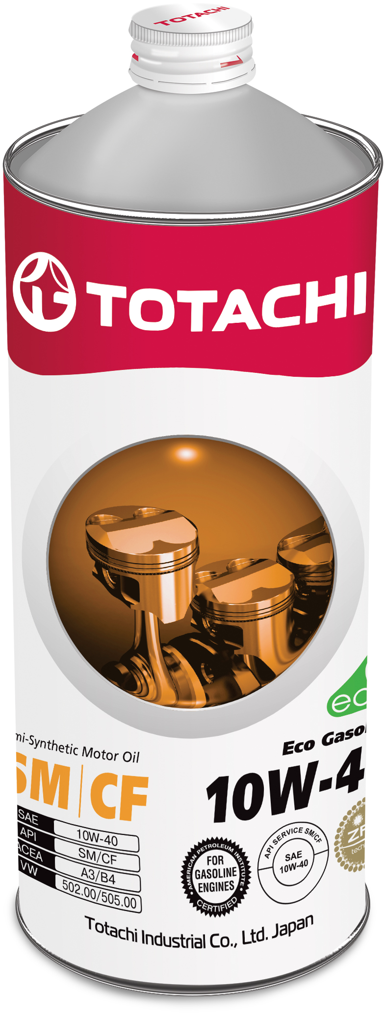 Купить Totachi 4562374690387 Eco Gasoline Semi-Synthetic SM/CF 10W-40, 1л