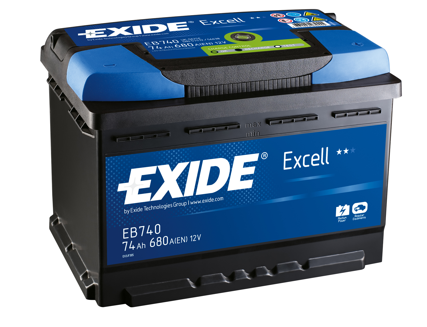 Купить EXIDE EB740 Аккумулятор автомобильный EXIDE EB740 74 Ач