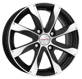 Купить Rapid R14249 RAPID ДЖЕМИНИ АЛМАЗ (KC617) 6.0X15 4/114.3 ET44 d56.6 /black/ [r14249]