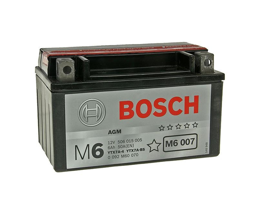 Купить BOSCH 0092M60070 Аккумулятор автомобильный BOSCH 0 092 M60 070 6 Ач