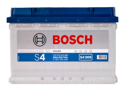 Купить BOSCH 0092S40090 Аккумулятор автомобильный BOSCH S4 Silver 0 092 S40 090 74 Ач
