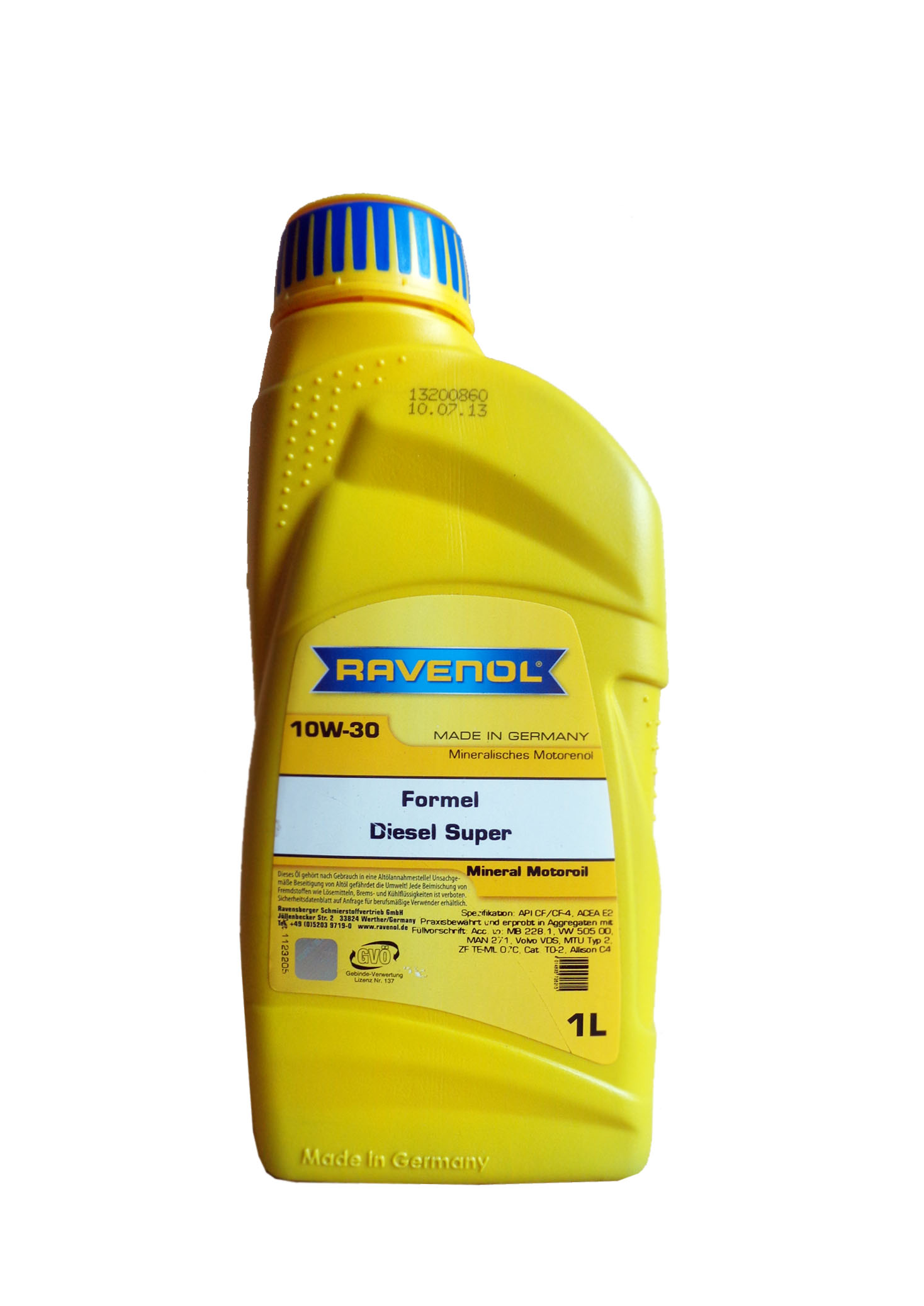 Купить Ravenol 4014835726215 Formel Diesel Super 10W-30 ( 1л) new