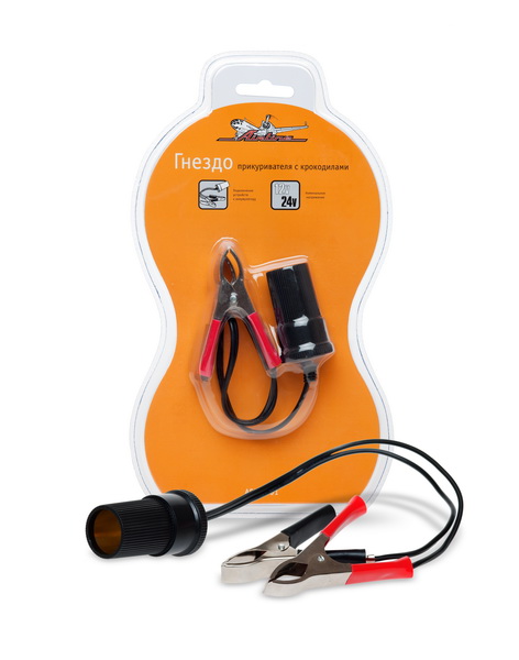 Купить Airline ASP101 Адаптер прикуриватель-акуумулятор (с крокодилами)