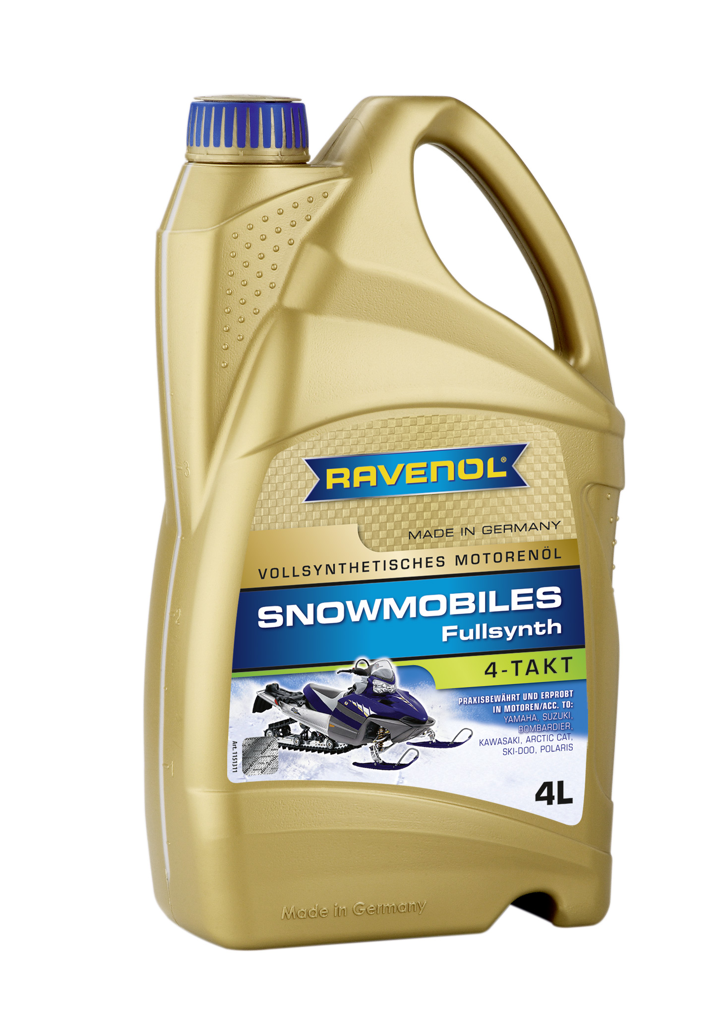 Купить Ravenol 4014835728097 Масло для 4-Такт снегоходов Snowmobiles 4-Takt Fullsynth. (4л) new