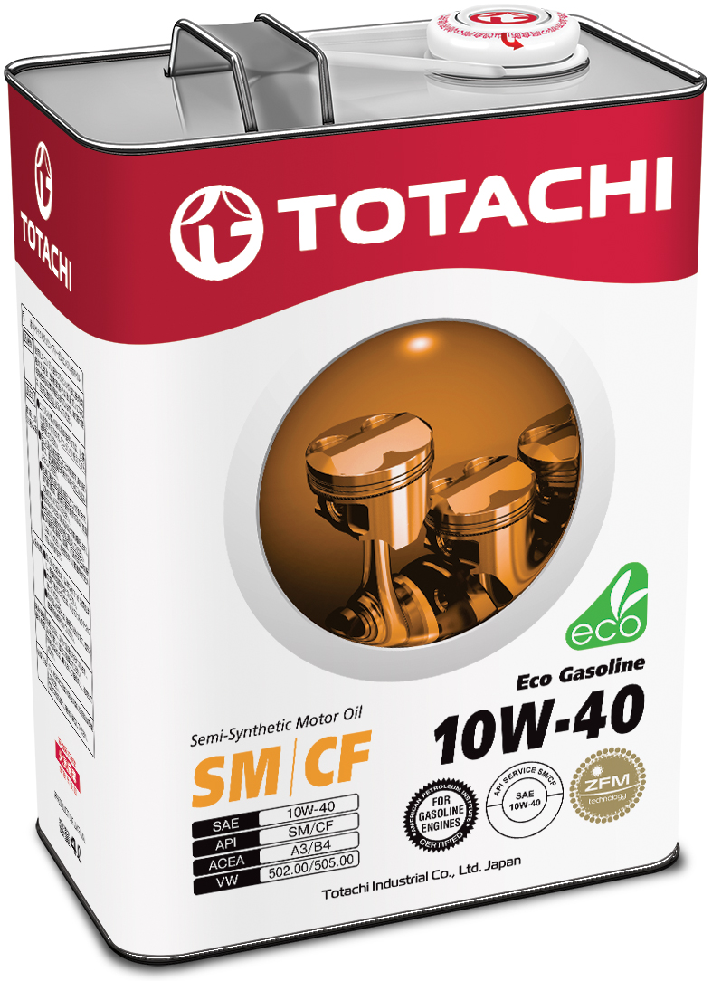 Купить Totachi 4562374690394 Eco Gasoline Semi-Synthetic SM/CF 10W-40, 4л