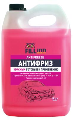 Купить Fill inn FL038 Антифриз готовый красный, 4 кг