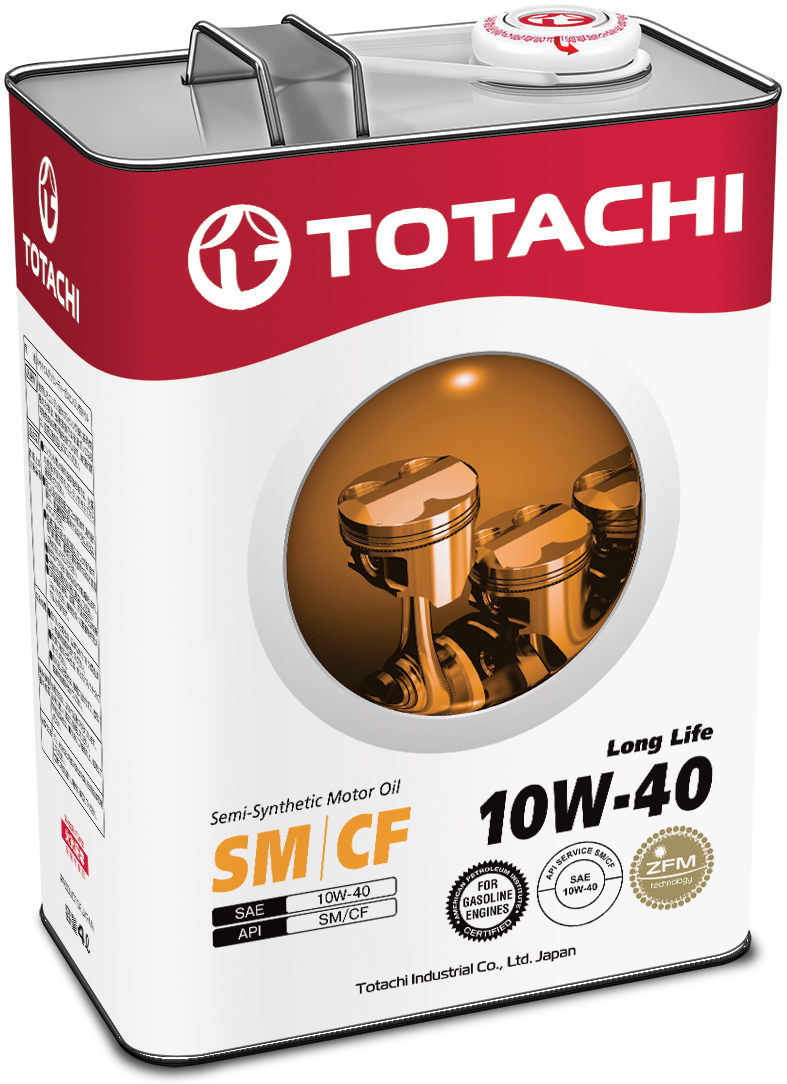 Купить Totachi 4562374690431 Long Life Semi-Synthetic SM/CF 10W-40, 4л