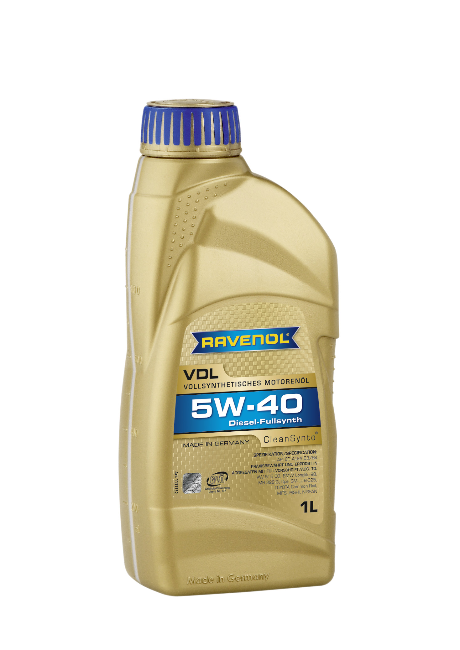Купить Ravenol 4014835723719 VDL SAE 5W-40 ( 1л) new